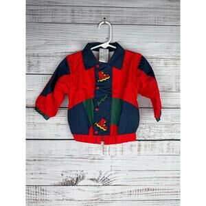 Vintage Cuties by Judy Multicolored Windbreaker 12mo Nylon Lined Y2K 90s Retro